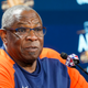 Houston Astros manager Dusty Baker Jr. answers questions during a news conference before Game 4 of an American League Championship baseball series between the New York Yankees and the Houston Astros, Sunday, Oct. 23, 2022, in New York.